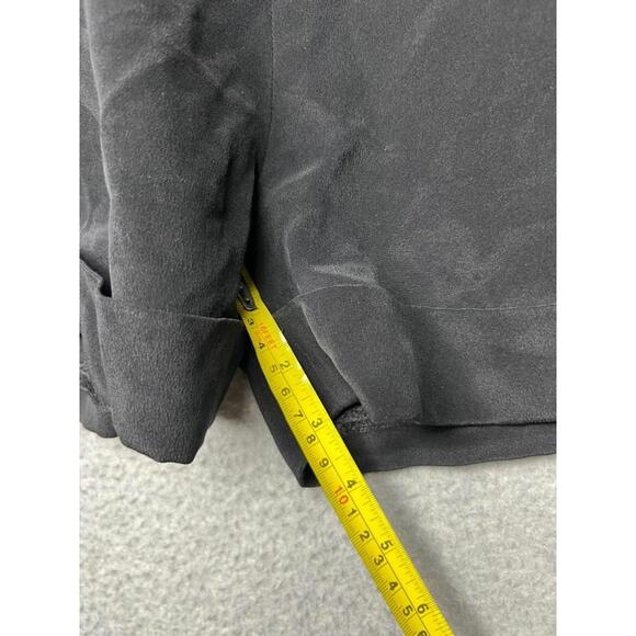 RAG & BONE 100% Silk Romper Shorts Cuffed Womens 6 Minimalist Simple Modern - Picture 5 of 11